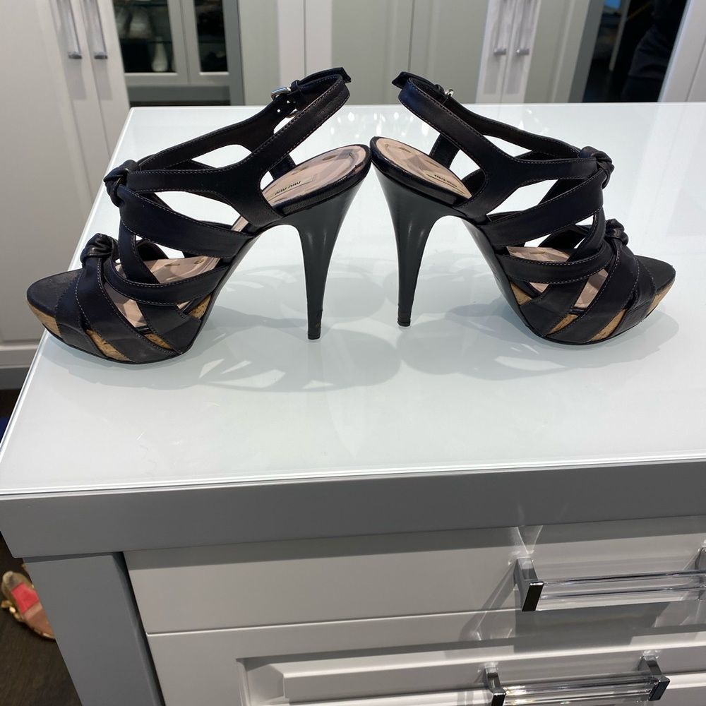 Miu miu black platform sandals - Picture 2 of 6